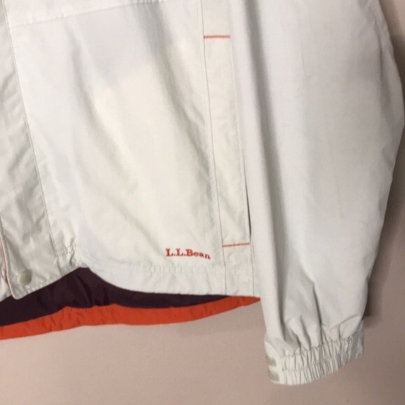 L.L. Bean mens zip up nylon jacket with zippered pockets size large outdoors - Picture 4 of 12